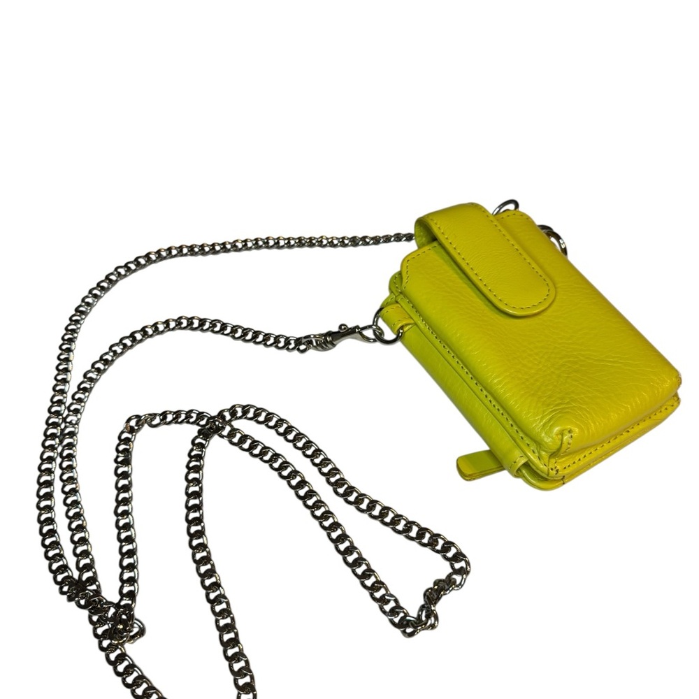 Danier Yellow Leather Crossbody Bag